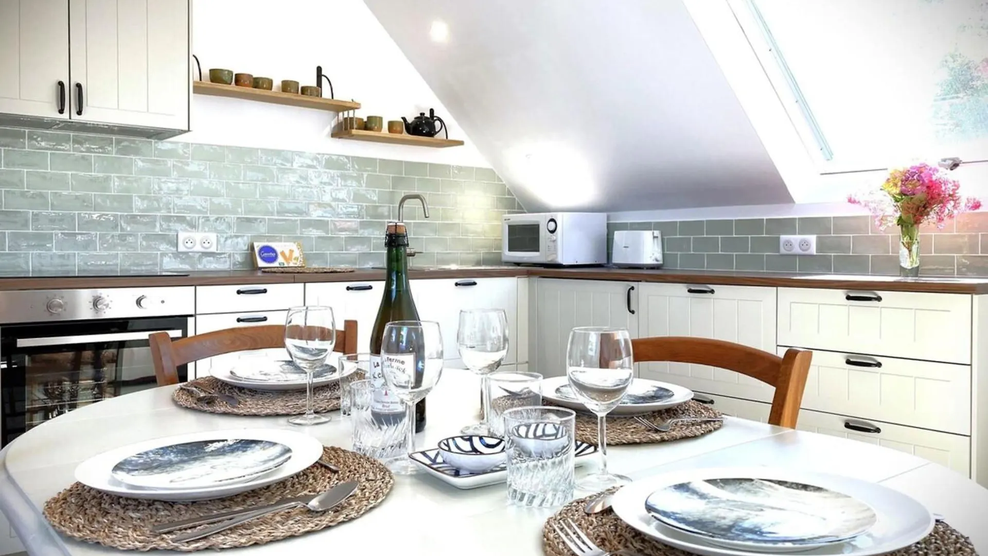 La Balise-Appart Dans Un Manoir-Vue Mer Et Jardin La Terre du Pont Apartman